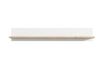 Crumpton vägghylla 160 cm - Vit/Brun - Förvaring - Hylla - Vägghylla