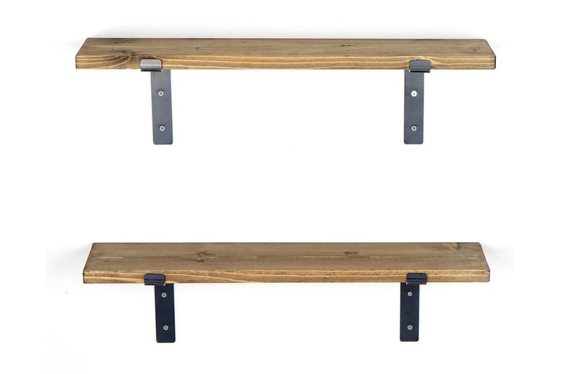 Crysler Vägghylla 60 cm - Svart/Valnöt - Förvaring - Hylla - Vägghylla