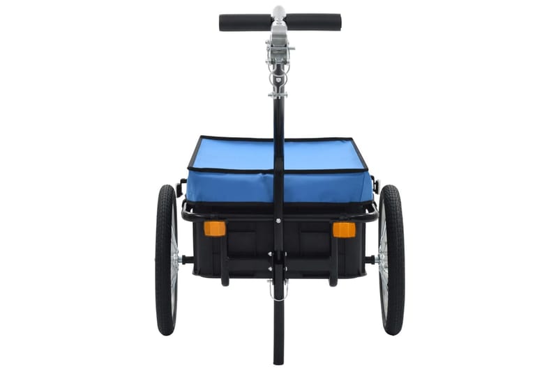 Cykelvagn/handkärra 155x61x83 cm stål blå - Blå - Vägghylla