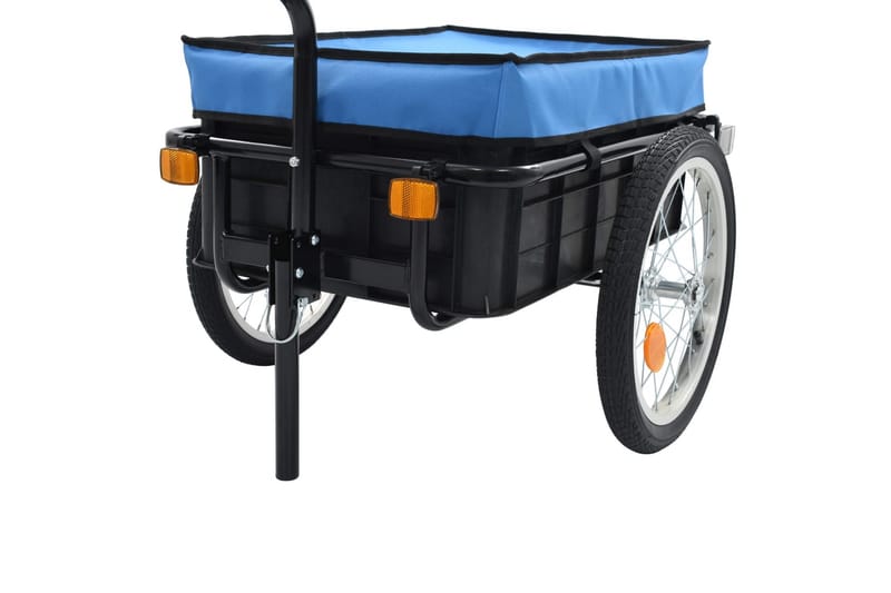 Cykelvagn/handkärra 155x61x83 cm stål blå - Blå - Förvaring - Hylla - Vägghylla