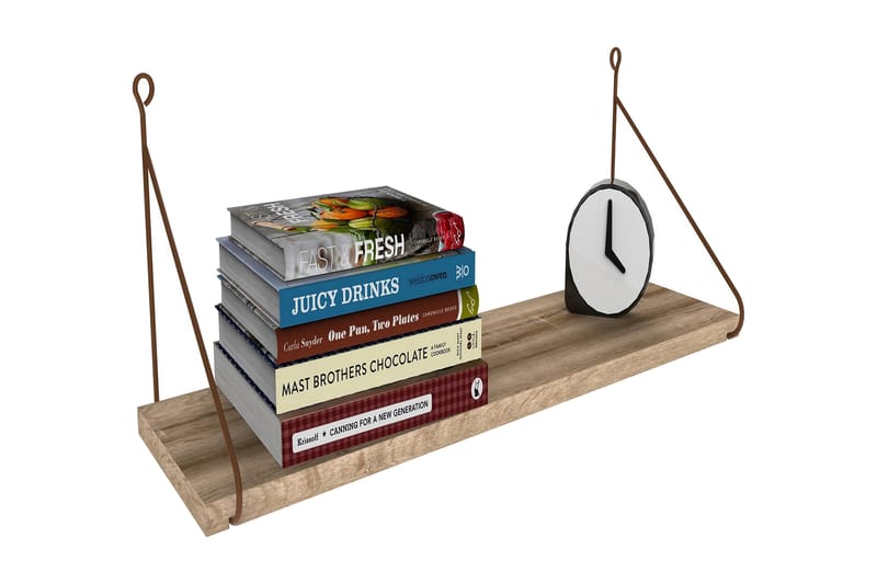 Decormet Vägghylla - Brun - Förvaring - Hylla - Vägghylla