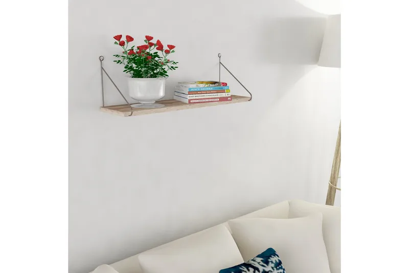 Decormet Vägghylla - Brun - Förvaring - Hylla - Vägghylla