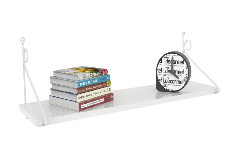 Decormet Vägghylla - Vit - Förvaring - Hylla - Vägghylla