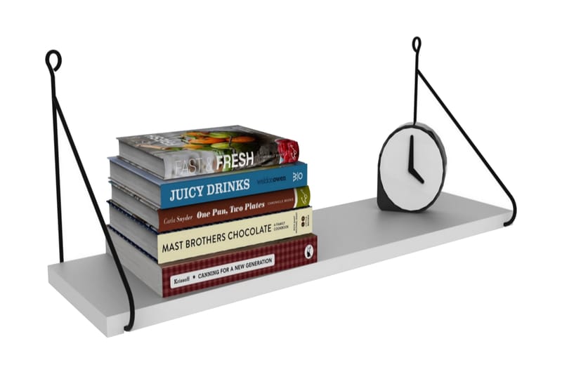 Decormet Vägghylla - Vit/Grå - Förvaring - Hylla - Vägghylla