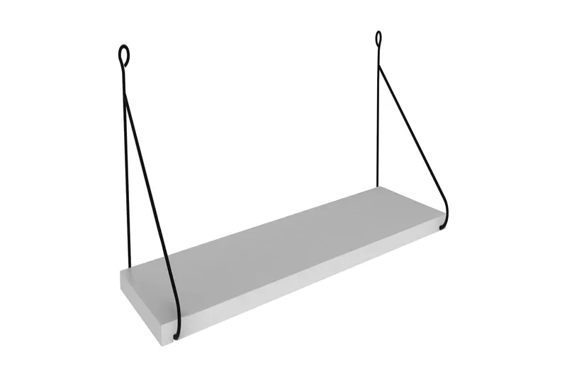 Decormet Vägghylla - Vit/Grå - Förvaring - Hylla - Vägghylla