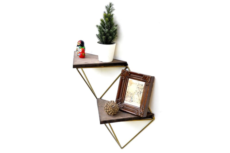 Desgrar Vägghylla 30x33 cm - Brun - Förvaring - Hylla - Vägghylla