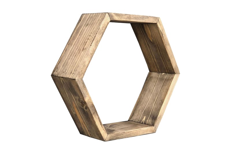 Desgrar Vägghylla 40x37 cm, Brun