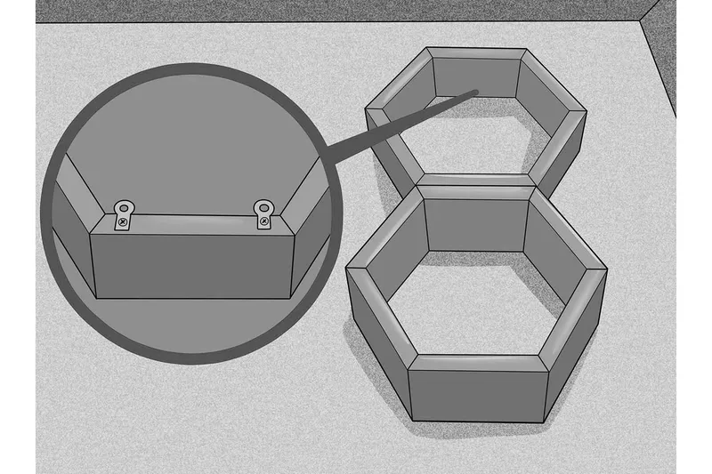 Desgrar Vägghylla 40x37 cm - Brun - Förvaring - Hylla - Vägghylla