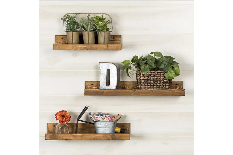 Desgrar Vägghylla 60x15 cm - Brun - Förvaring - Hylla - Vägghylla