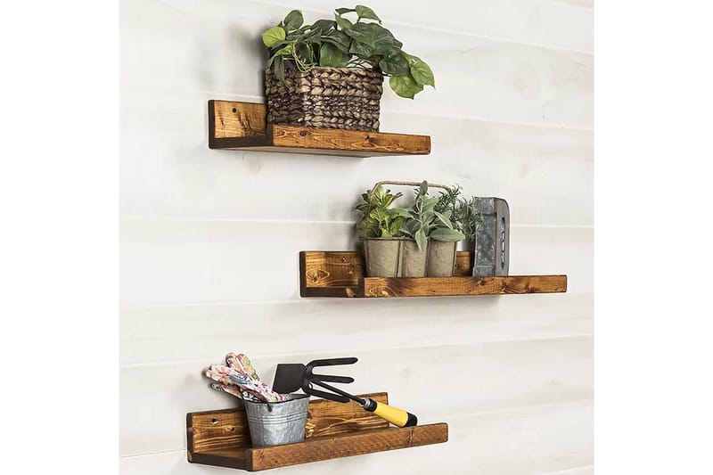 Desgrar Vägghylla 60x15 cm - Brun - Förvaring - Hylla - Vägghylla