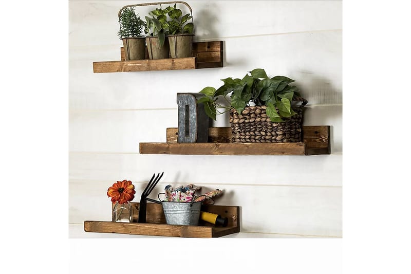 Desgrar Vägghylla 60x15 cm - Brun - Förvaring - Hylla - Vägghylla