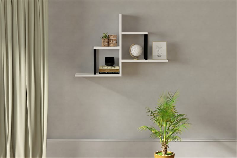 Diannare Vägghylla 20x60 cm 4-pack - Vit - Förvaring - Hylla - Vägghylla