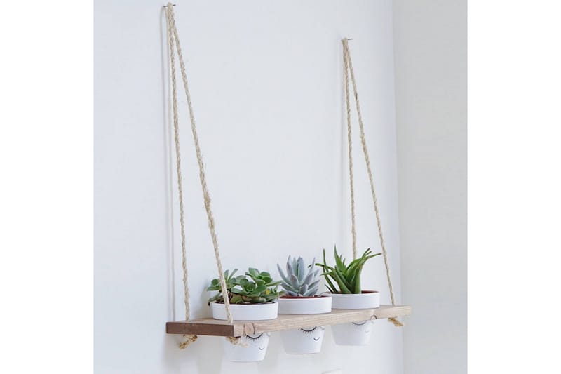 Evila Rephylla till Krukor - Trä - Förvaring - Hylla - Vägghylla