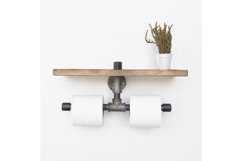 Evila Toapappershållare - Svart/Trä - Hus & renovering - Kök & bad - Badrum - Badrumstillbehör - Toalettpappershållare