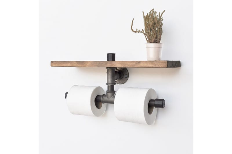 Evila Toapappershållare - Svart/Trä - Hus & renovering - Kök & bad - Badrum - Badrumstillbehör - Toalettpappershållare