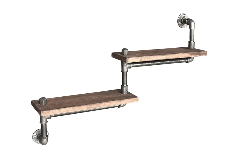 Evila Trapphylla Rör/Trä, Svart/Trä