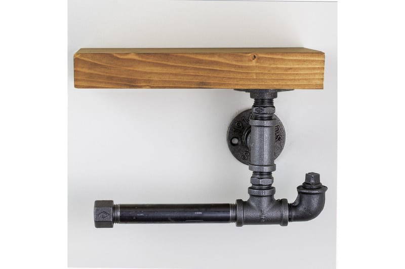 Evila Vägghylla - Trä/Svart - Hus & renovering - Kök & bad - Badrum - Badrumstillbehör - Toalettpappershållare