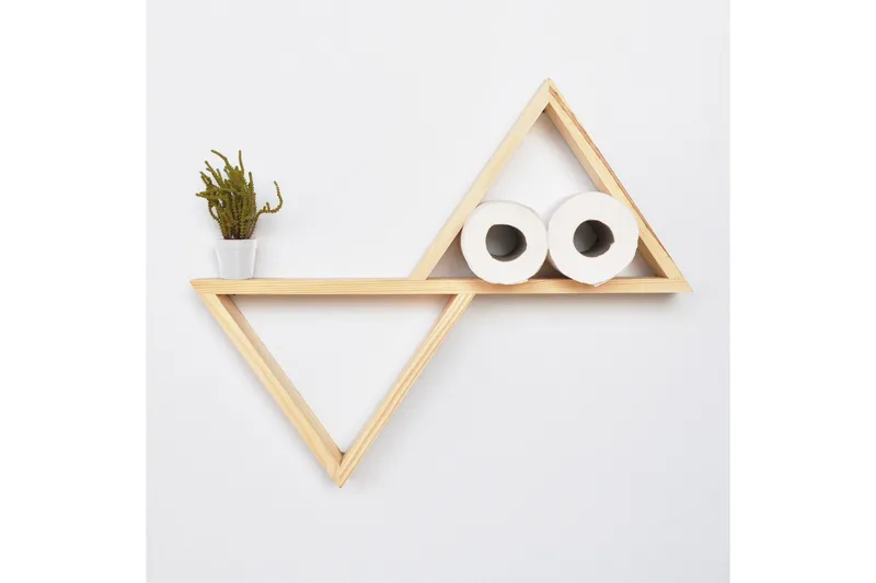 Evila Vägghylla Trianglar, Furu