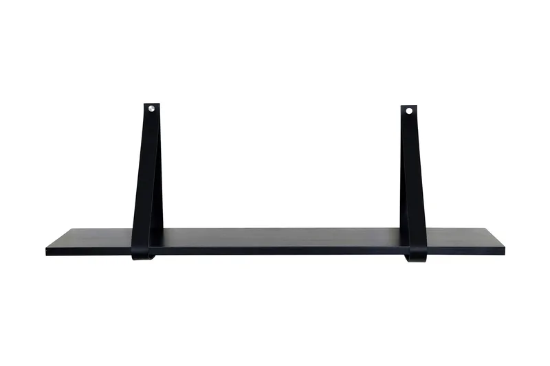 Galar Vägghylla 20x100 cm, Svart