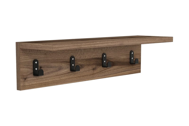 Gersby Vägghylla 60 cm - Brun - Förvaring - Klädförvaring - Klädhängare - Kroklist & Klädkrokar
