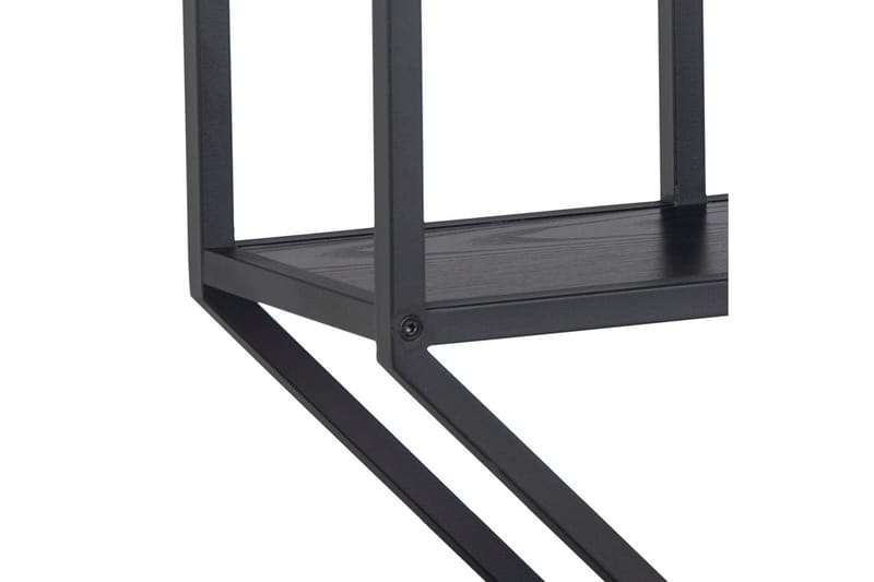 Hasslevik Vägghylla 77x20 cm 4 Hyllor - Svart/Matt Svart - Förvaring - Hylla - Vägghylla