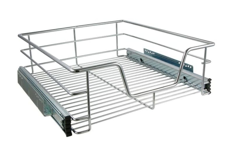 HI Utdragbar korglåda 50 cm - Silver - Förvaring - Hylla - Vägghylla