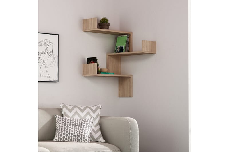 Homitis Vägghylla - Ek - Förvaring - Hylla - Vägghylla