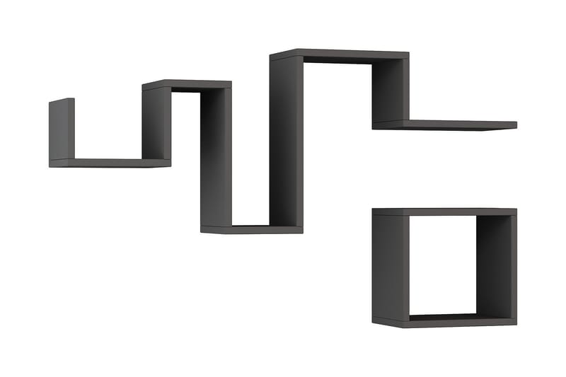 Homitis Vägghylla - Mörkgrå - Förvaring - Hylla - Vägghylla