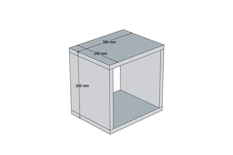 Hovdane Vägghylla 30 cm - Brun - Förvaring - Hylla - Vägghylla