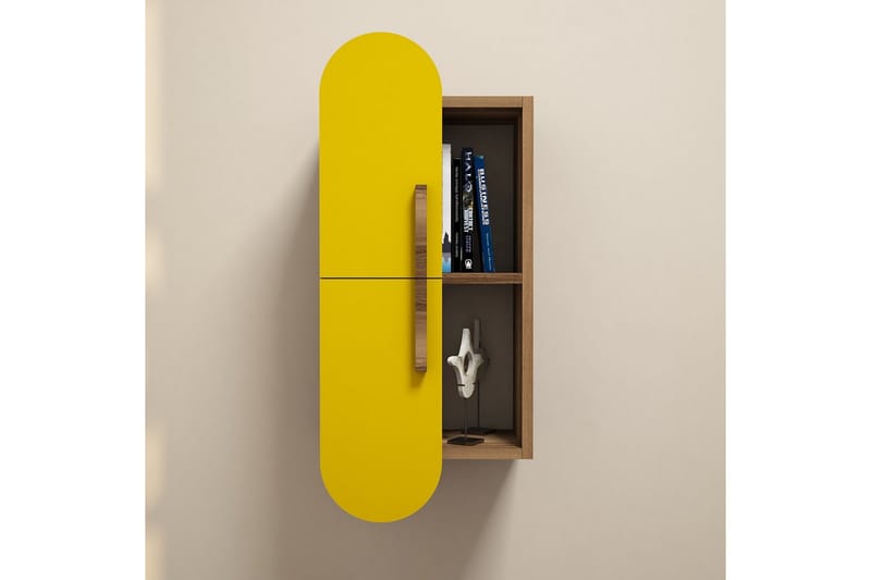 Hovdane Vägghylla 35 cm - Brun/Gul - Förvaring - Hylla - Vägghylla