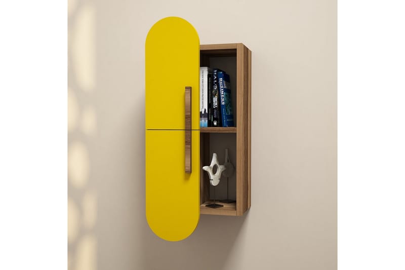 Hovdane Vägghylla 35 cm - Brun/Gul - Förvaring - Hylla - Vägghylla