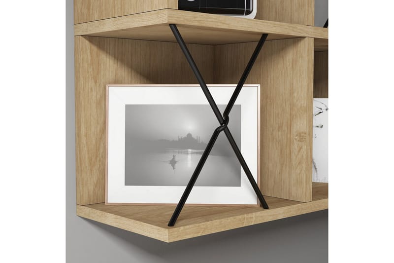 Hovdane Vägghylla 60 cm - Brun/Svart - Förvaring - Hylla - Vägghylla