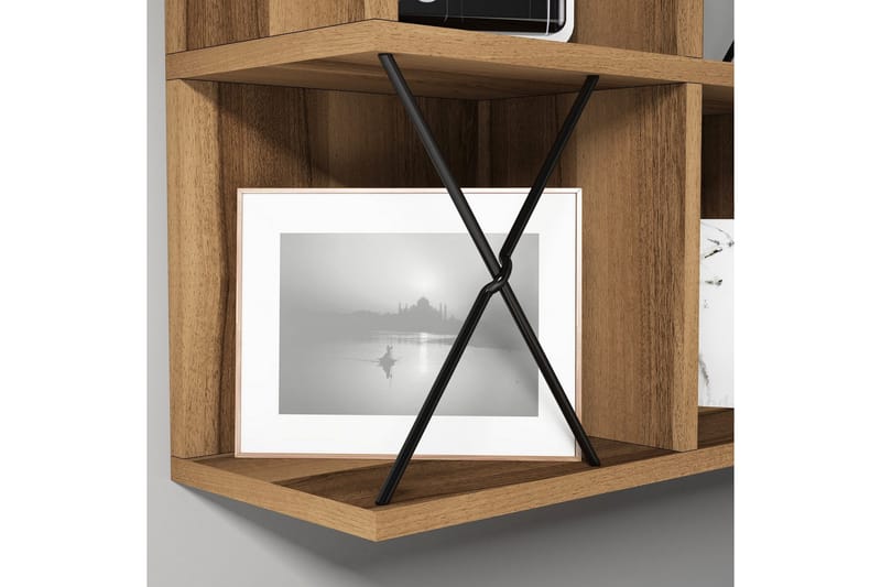 Hovdane Vägghylla 60 cm - Brun/Svart - Förvaring - Hylla - Vägghylla