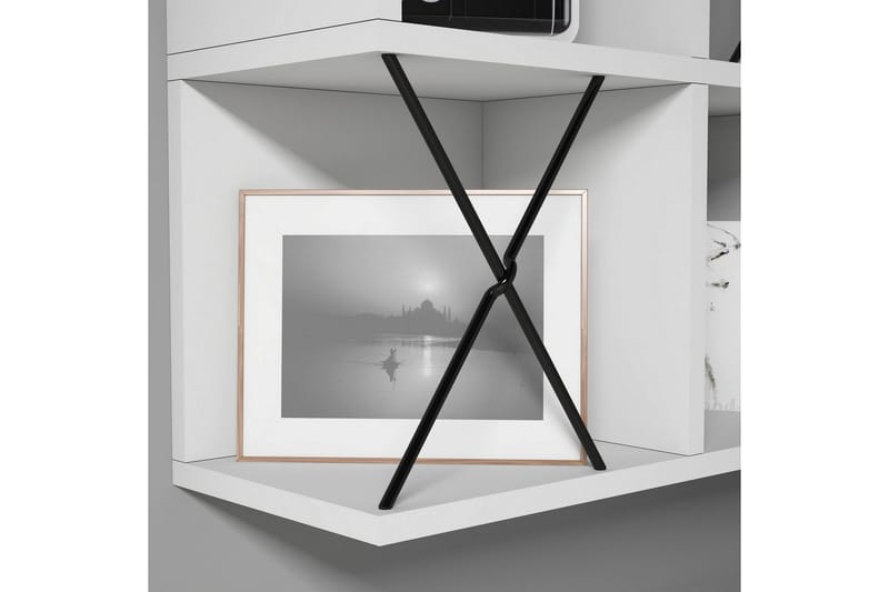 Hovdane Vägghylla 60 cm - Vit/Svart - Förvaring - Hylla - Vägghylla