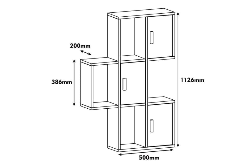 Hovdane Vägghylla 75 cm - Brun - Vägghylla