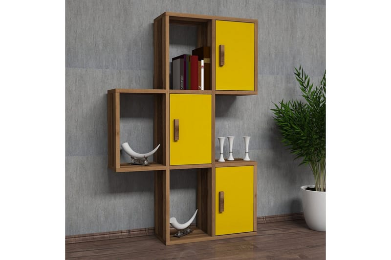 Hovdane Vägghylla 75 cm - Brun/Gul - Förvaring - Hylla - Vägghylla