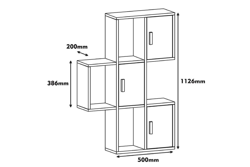 Hovdane Vägghylla 75 cm - Brun/Vit - Förvaring - Hylla - Vägghylla