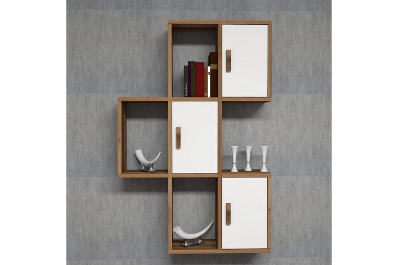 Hovdane Vägghylla 75 cm - Brun/Vit - Förvaring - Hylla - Vägghylla