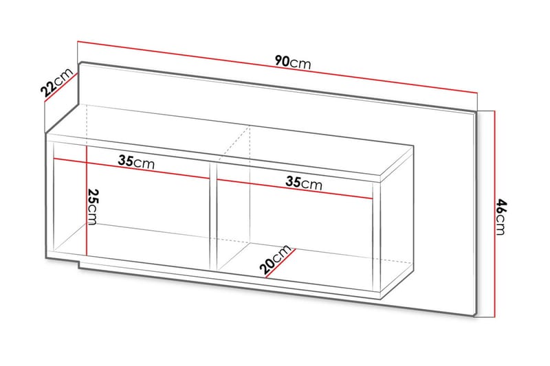 Hylla - Svart|Ek - Förvaring - Hylla - Vägghylla
