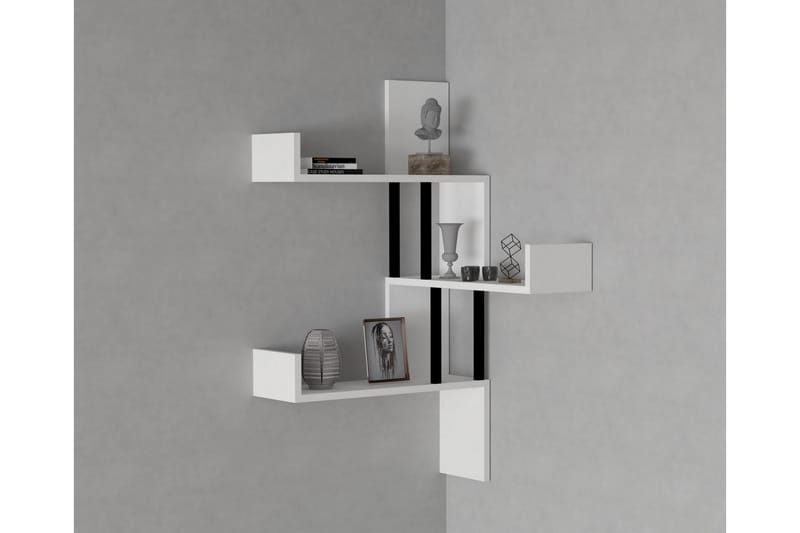 Jacor Vägghylla 20x105 cm 3-pack - Vit - Förvaring - Hylla - Vägghylla
