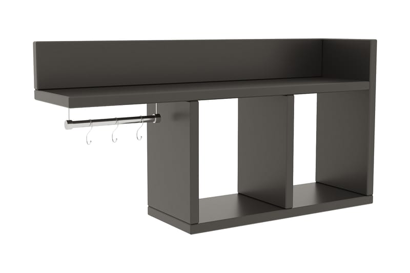 Jandela Vägghylla 72x18 cm - Antracit - Förvaring - Hylla - Vägghylla