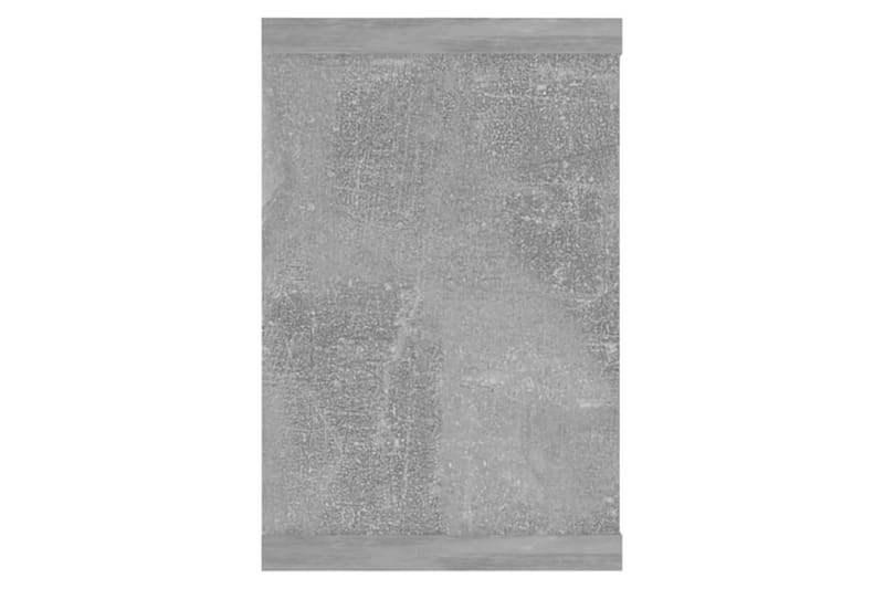 Vägghylla kubformad 6 st betonggrå 60x15x23 cm spånskiva - Betonggrå - Förvaring - Hylla - Vägghylla