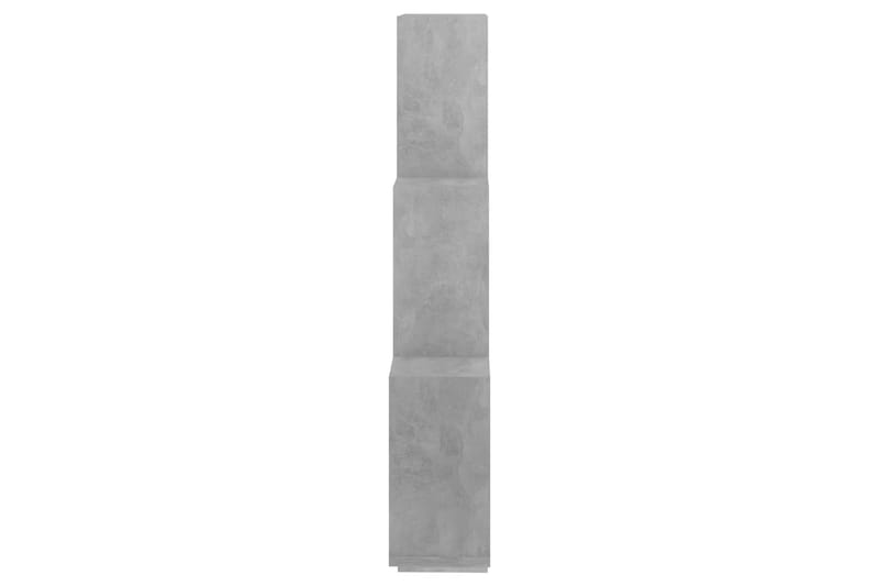 Vägghylla kubformad betonggrå 78x15x93 cm spånskiva - Grå - Förvaring - Hylla - Vägghylla