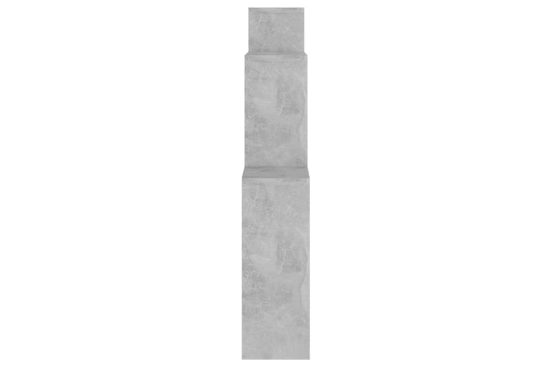 Vägghylla kubformad betonggrå 80x15x78,5 cm spånskiva - Betonggrå - Förvaring - Hylla - Vägghylla