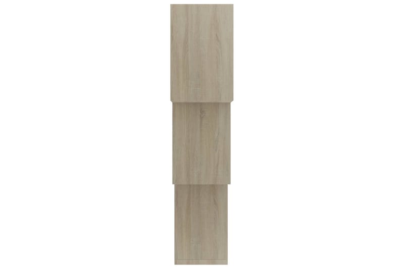 Kubhyllor sonomaek 84,5x15x27 cm spånskiva - Brun - Förvaring - Hylla - Vägghylla