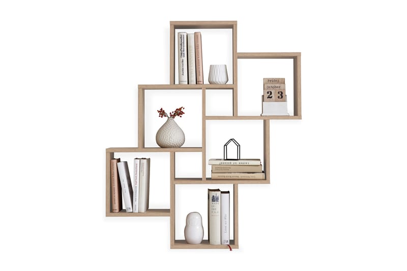 Laurio Vägghylla 81 cm, Ljusbrun