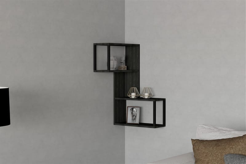 Lawren Vägghylla 20x84 cm 4-pack - Antracit - Förvaring - Hylla - Vägghylla