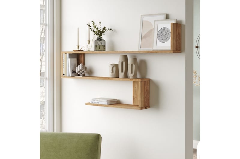 Lefford Vägghylla 120 cm - Brun - Förvaring - Hylla - Vägghylla