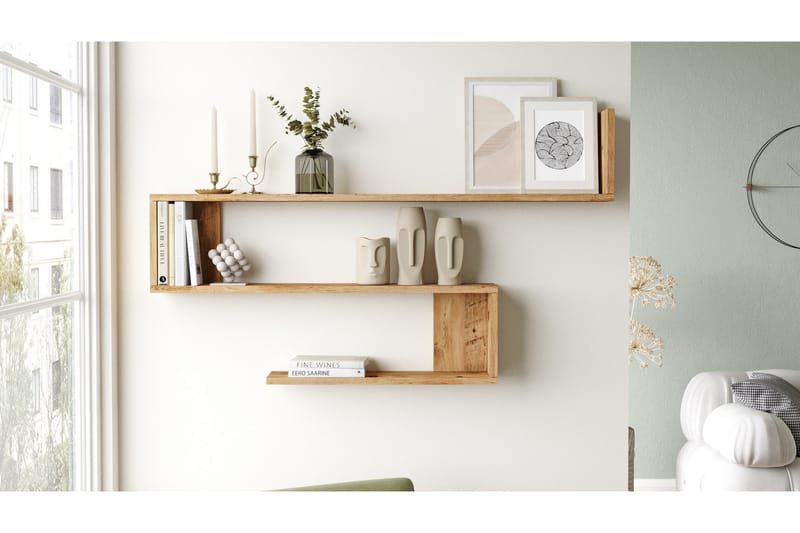 Lefford Vägghylla 120 cm - Brun - Förvaring - Hylla - Vägghylla