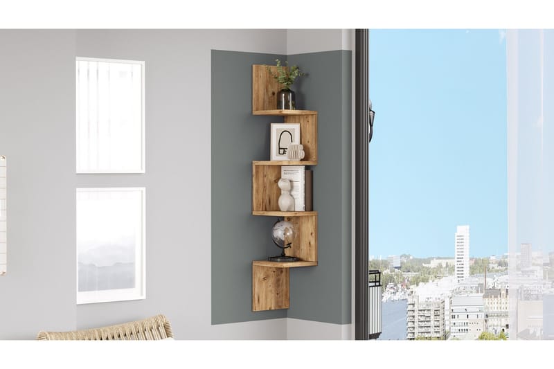 Lefford Vägghylla 22 cm - Brun - Förvaring - Hylla - Vägghylla